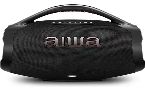 Caixa De Som Bluetooth Boombox Plus Aiwa Aws-Bbs-01b Ativa Porttil 200w